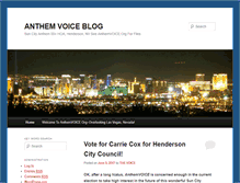 Tablet Screenshot of blog.anthemvoice.org